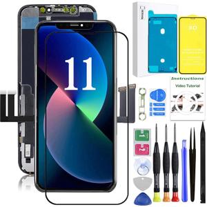 LEAFE for iPhone 11 Screen Replacement,LCD Display 3D Touch Digitizer Assembly,Compatible with iPhone 11 Screen Replacement 6.1 inch (Model A2111, A2223, A2221) with Repair Tools and Screen Protector