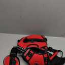 WINSEE Dog Harness No Pull, Pet Harnesses with Dog Collar, Adjustable Reflective Oxford Outdoor Vest, Front/Back Leash Clips for Small, Medium, Large, Extra Large Dogs, Easy Control Handle for Walking (Red)