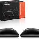 A-Premium 2 PCS Driver and Passenger Side Rearview Mirror Covers Caps - Compatible with Toyota Camry 2018-2024, Avalon 2019-2022 - Smooth Black, with Turn Signal Hole