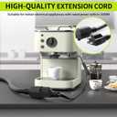 10 FT (2Pack) 13A 1625W 16/3 Black Extension Cord, Indoor Extension Cord for Laptops, Coffee Makers, Office Home Appliances, 3 Prong Resistant Cable Flexible, 125V ETL Listed