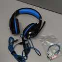 BENGOO G9000 Stereo Gaming Headset for PS4 PC Xbox One PS5 Controller, Noise Cancelling Over Ear Headphones with Mic, LED Light, 7.1 Surround Sound, Soft Memory Earmuffs for Nintendo Xbox Series X|S (Blue)