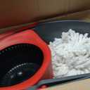 O-Cedar EasyWring Microfiber Spin Mop & Bucket Floor Cleaning System + 2 Extra Refills, Red/Gray
