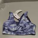 Lacoste Women's Recycled Print Sports Bra (Blue, M)