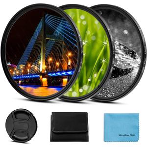 Sedremm Compatible with 77mm Star Filter 3 Pieces Starburst Lens Filter Canon Nikon Sony Olympus Pentax Tarmon Sigma and Other DSLR Cameras 4 Points 6 Points 8 Points