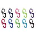 SWATOM 20PCS S Double Sided Mini Carabiner Clip Small Dual Wire Gate Carabiners Keychain Clasp Snap Hooks Tiny Key Clips EDC Accessories for Outdoor Camping Fishing Hiking (Mix Colors 10P)