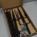 10Ft String Light Poles 4 Pack, Light Poles for Outside Lights, Outdoor with Fence Brackets Hanging Lights, Metal Stand Deck Patio Backyard