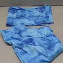 2 Piece Skirt Sets for Women Summer, Floral Sleeveless Tube Top Bodycon Maxi Skirts Y2k Vacation Going Out Outfits (Large, Blue Flower)