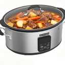 HOMECOOKIN Slow Cooker, Extra Large 10 Quart Digital Programmable Slow Cookers with Timer, Dishwasher Safe Glass Lid & Crock, Kitchen Appliance for Families and Gatherings, Stainless Steel