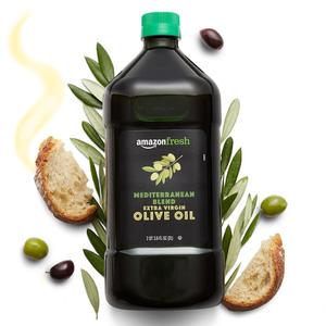Amazon Fresh, Mediterranean Blend Extra Virgin Olive Oil, 2QT 3.6 Fl Oz (2L) Best By Nov. 24, 2025
