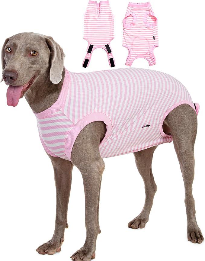 Recovery Suit for Dogs,Dog Cone Alternative Zipper Surgery Suit Female Spay,Soft Dog Surgery Suit for Anti Licking,Breathable Surgical Suit for Dogs Female Spay (XL)