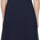 S.L. Fashions Womens Jewel Halter Sheath Dress (Petite and Regular) (Blue, S)