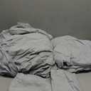 SONORO KATE 100% French Pure Linen Sheets, Breathable and Durable Linen King Size Sheets, Anti-Tear Linen Bed Sheets, Machine Washable, 16 Inch Deep Pocket - 4 Piece (Grey, King)