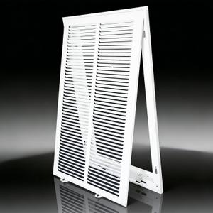 Steel Return Air Filter Grille,Return Vent Cover for Wall or Ceiling [Duct Opening Size] Removable Face/Door for 1 Inch Filters (14"W x 24"H Duct Opening)