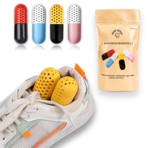 Pack Of 3, Shoe Deodorizer & Hamper Deodorizer Pills |Moisture absorbers & odor eaters for shoes | Recharge & Spill-free Refresher Balls for Sneakers, Closets, Boxing Gloves, Cars and Gym bags