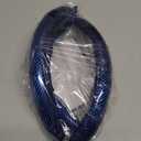 Carbon Fiber Steering Wheel Cover, Snap on Car Steering Wheel Cover Set Accessories 3pcs Wrap Grip Non Slip Protector Universal Glossy Blue