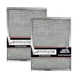 Air Filter Factory Carbon Filter BPSF30 99010308 Replacement For Broan QS WS NON-Ducted Measures 10-13/16" X 13-5/16" X 3/32" USA Made Range Hood Charcoal Carbon Filters 2-Pack