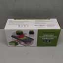 Ourokhome 10 in 1 Mandolin Slicer with Handheld Spiralizer, Multifunctional Vegetable Shredder Vegetable Chopper Onion Cutter with Container, Multifunctional Food Chopper Veggie Dicer with 2 Blades