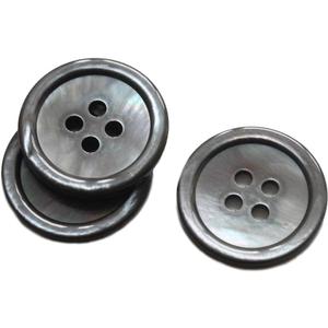 YaHoGa 22 Piece Genuine Smoke Mother of Pearl Blazer Buttons Set 20mm & 15mm Natural MOP Buttons for Men (Grey MOP)