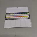 Mungyo Professional Half Pan Size Water Colors Set in Tin Case/Integral Mixing Palette in The lid (24 Colors)