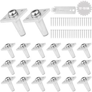 Mabeeze One-Way Anchor Vise for Grape Trellis  20 Pack Heavy-Duty Wire Tightener for 12-13 Gauge with Screws  Secure Vineyard, Arbor, and Fence Tensioning
