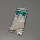 Green and Off-white Striped Socks with The Letter