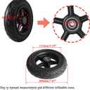 200x50 solid tire wheel Plastic Hub With Tool for electric scooter balance car 8x2 solid wheel explosion proof puncture tubeless tire parts