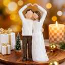 Romantic Couple Figurine Statue Resin Wedding, Love Sculpture for Valentines Day, Couples Figurine for Home Decor, Wedding Cake Topper, Romantic Couple Gift