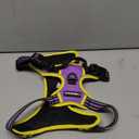 rabbitgoo Dog Harness for Large Dogs, No Pull Pet Harness with Soft Padded Handle, Adjustable Reflective Vest with 3 Buckles, Easy Walking Harness with 2 Leash Clips, Purple, M