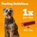 Pedigree Dentastix Large Breed Dog Treats, Bacon Flavor, 2.08 lb. Bag (40 Treats) (EXP 08/11/25)