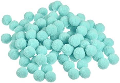 MECCANIXITY Pom Felt Balls Felting Fabric 1.5cm 15mm Light Green for Home Crafts Project DIY Pack of 100