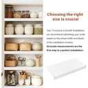 Wire Shelf Covers, 36" W X 16" D PVC Wire Rack Covers for Pantry (4pcs)