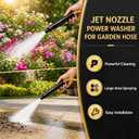Home High Pressure Car Wash Water Gun, 2026 Upgraded Home High-Pressure Car Wash Water Gun with Booster,Multipurpose for Home Car Washing, Plant and Vegetable Watering, Featuring A Powerful Nozzle