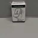 Universal Travel Adapter Worldwide, TECSIX European Travel Plug Adapter with 2 USB C, 2 USB A and Multi AC Outlets, International Power Converter for EU US UK AUS 200+ Countries Type A C G I