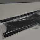 Stove Gap Covers Stainless Steel, Stove Gap Filler, Range Trim Kit for Stove, Counter and Oven, Easy Clean with Heat Resistant, Retractable from 13.8" to 27.5", Width 0.79", Black, 2Pcs