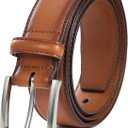 VATAN Men's Genuine Leather Dress Belts, Handmade Classic Every Day Leather Jeans Belt for Men Work Business Casual (Brown)