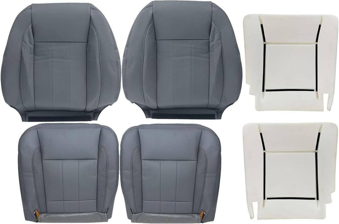 NLQR Leather Seat Covers & Foam Compatible with Dodge Ram 2006-2009