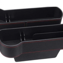 2Pcs Car Seat Gap Filler Organizer Storage Box Front Seat Console Side Pocket for Cellphones Keys Cards Wallets Sunglasses