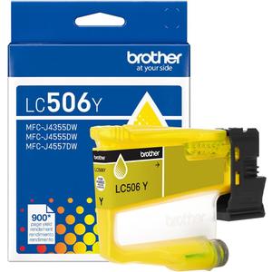 Brother Genuine LC506Y Standard Yield Yellow Ink Cartridge (for use INKvestment 4355, 4555, and 4557 Printers)