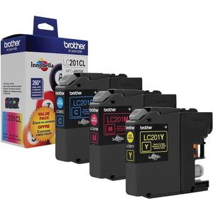 Brother LC2013PKS C/M/Y - (Pack of 3) Ink, Multi, LC2013PKS C/M/Y