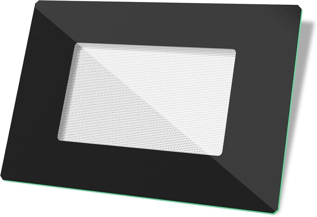 Upgraded WPW10409946 Range Oven Outer Door Glass Compatible with Whirlpool Outer Oven Door Glass Replacement W10409946 Gas Stove Parts Electric Oven Glass Door Black Perimeter WFE515S0E WFC150M0E