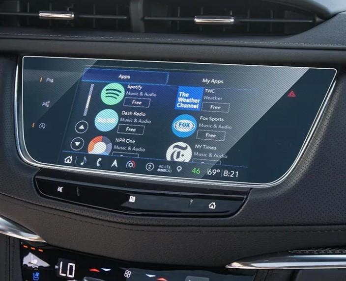 ECOZEN Matte Screen Protector For 2017-2026 Cadillac XT5/2020-2025 XT6-8-Inch Navigation 9H Tempered Glass Film For 2017-2026 XT5/2020-2025 XT6(Luxury/Premium Luxury/Sport) Accessories - Anti Glare