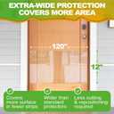 Door Protector from Dog Scratching - 12"X120" Transparent Pet Door Scratch Guard, No Residue Adhesive Dog & Cat Scratch Protector for Doors, Furniture