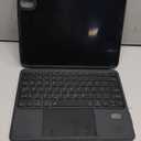 Keyboard Folio Lightweight w/ Screen for iPad Pro 11 inch (M5/M4, 2025/2024), Magnetic Detachable Keybaord with Case & Trackpaf & Backlit & 160 Kickstand & Pen Slot, Keyboard for iPad Pro 11 5th Gen (Black)