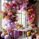 Purple Pink Balloon Garland Double Stuffed Lavender Lilac Balloons Different Sizes Pastel Balloons Hot Pink Lavender Balloon Arch Kit for Birthday Baby Shower Wildflower Wedding Spring Party Decor