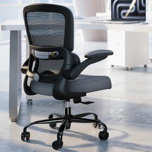TRALT Office Chair - Ergonomic Desk Chair with Adjustable Lumbar Support, Mesh Computer Chair, Executive Chairs for Home Office Comfortable Lumbar Support , Dark Gray 