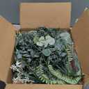 Giegxin 90 Pcs 3 Kinds Mixed Artificial Eucalyptus Leaves Stems Bulk Silver Dollar Leaves Picks Dried Eucalyptus Bundle Faux Spray for Wedding Vase Bouquet Floral Arrangement (Green)