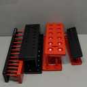 EACELIY 8PCS Socket Organizer Tray Set,1/2", 1/4" And 3/8" SAE & Metric Deep & Shallow Socket Holder Kit, Deep And Shallow Socket Holders For Toolboxes (Sockets Not Included)