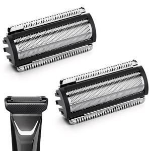 2 Pack Replacement Foil Blades for MANSCAPED Lawn Mower 5.0 Ultra - Groin & Body Hair Trimmer Blades - Stainless Steel Shaver Head (Compatible for MANSCAPED Lawn Mower 5.0 Ultra)