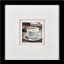 Yaetm 10x10 Square Picture Frame Matted to 4x4, Double Floating Ivory Mats, Black Photo Frame with Polished Tempered Glass for Wall Gallery, Home and Office, Wall Mounting, Single, Black