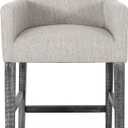 Christopher Knight Home Armga Upholstered 26 inch Counter Stool - Light Gray/Gray
